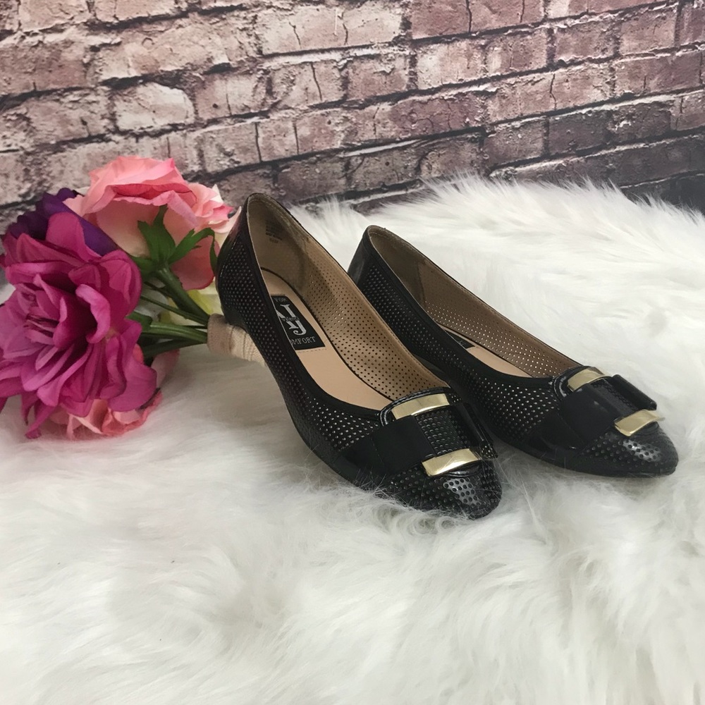 AJ Valenci Build for Comfort Black Mesh Flats
